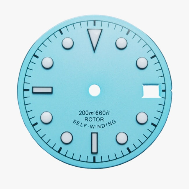 Field Watch Dial with Mixed Arabic and Baton Indices for NH35 & NH34
