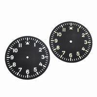 Vintage Field Watch Dial with Arabic Numerals and Custom Logo Option for 8215 & NH35