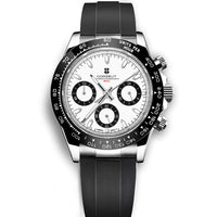Corgeut Luxury Stainless Steel 40mm Daytona Luminous Hands VK63 Chronograph Men Wristwatch Quartz Watch