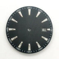 Sunray Dress Watch Dial with Applied Baton Indices for NH35 & 8215