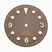 Vintage Diver Watch Dial with Baton and Dot Indices for 8215 & NH35