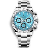 Corgeut Luxury Stainless Steel VK63 40mm Day Tona Luminous Hands Chronograph Men Custom Own Logo Wristwatch Quartz Watch