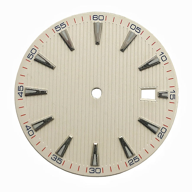 Sunray Dress Watch Dial with Applied Baton Indices for NH35 & 8215