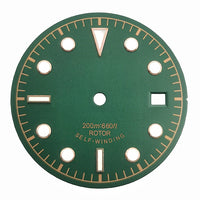 Vintage Diver Watch Dial with Baton and Dot Indices for 8215 & NH35