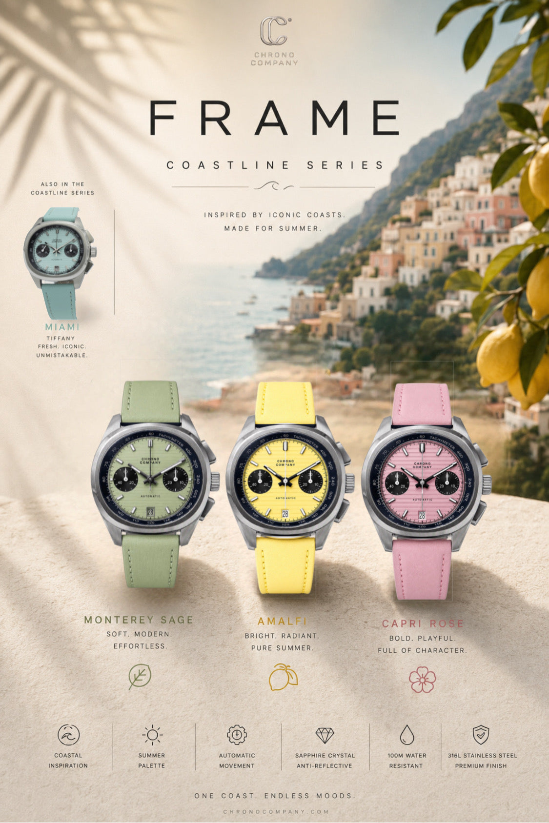 FRAME series Summer Edition Dial color swatch