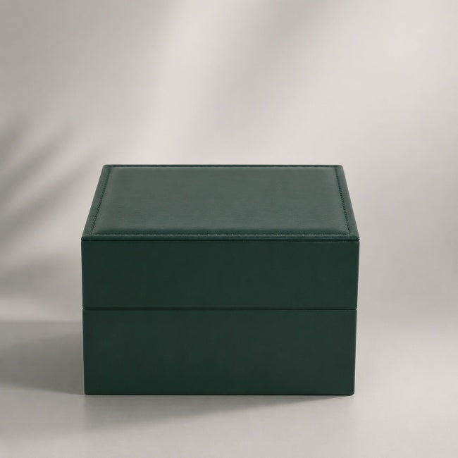 Front view of the watch box