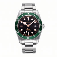 NEITON Automatic-Winding Dive Watch (Black-Brown Dial)
