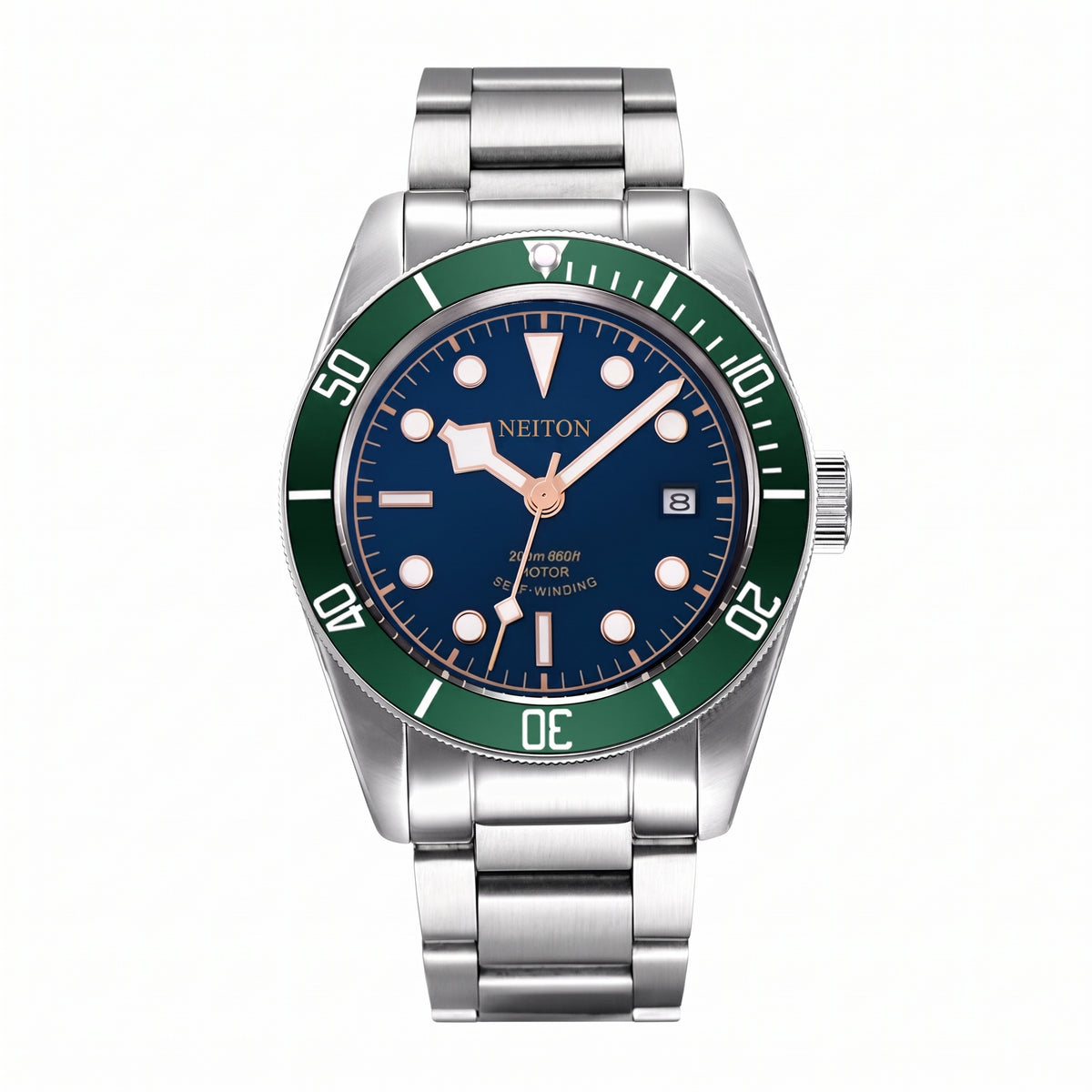 NEITON Automatic-Winding Dive Watch (Blue Dial)
