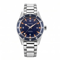 NEITON Blue GMT Watch with Stainless Steel Bracelet
