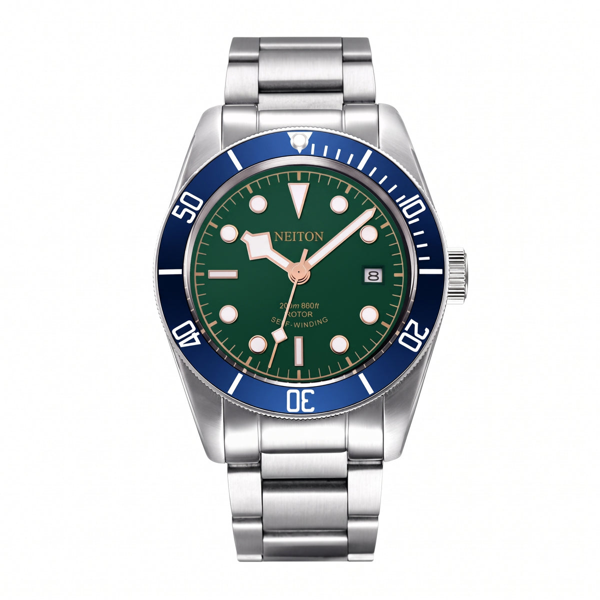 NEITON Self-Winding Diver's Watch (with blue bezel)