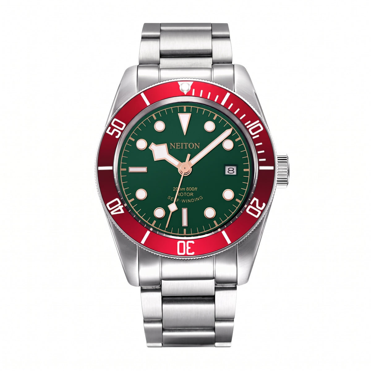NEITON Self-Winding Diver's Watch (with red bezel)