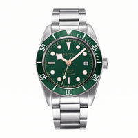 NEITON automatic dive watch with green bezel