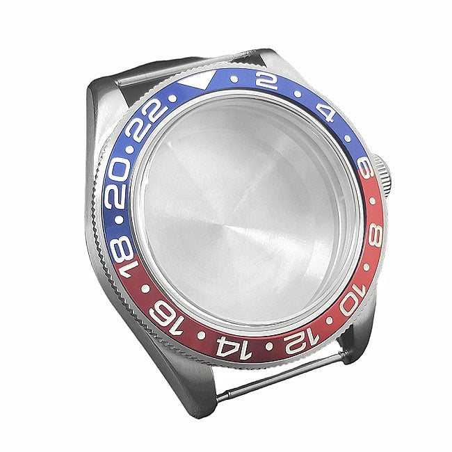 OEM 39mm GMT Watch Case with Red-Blue Bezel