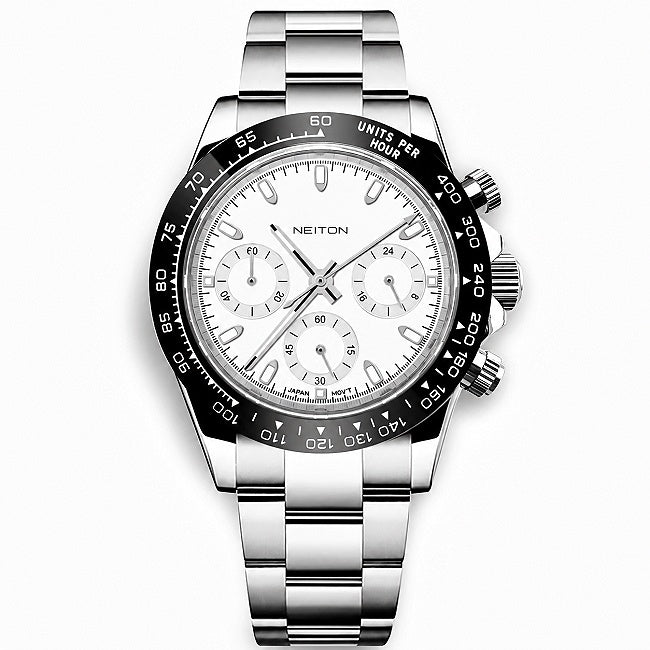 Panda dial, black bezel
