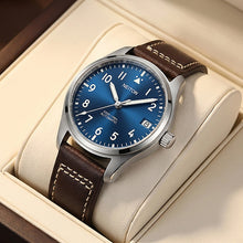 Placing the pilot's watch in the watch box.
