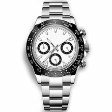 Quartz watch with a white dial