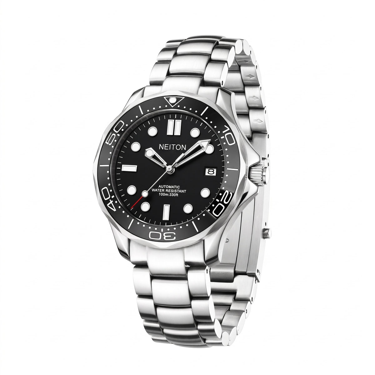 Side view of the NEITON dive watch