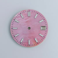 Iridescent Mother-of-Pearl Dress Watch Dial with Luminous Markers