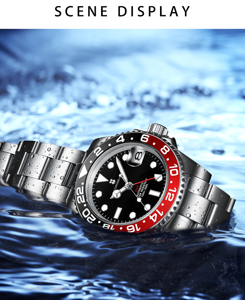 Corgeut Submariner Series SUB Automatic Watches With Date 6001L