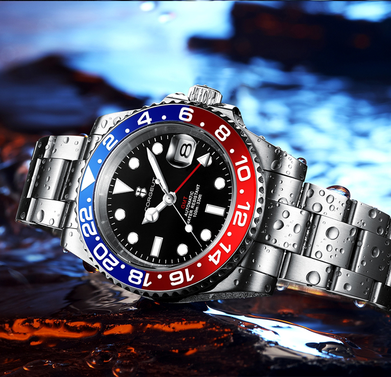 Corgeut Submariner Series SUB Automatic Watches With Date 6001L