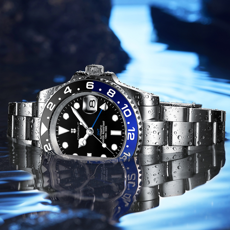 Corgeut Submariner Series SUB Automatic Watches With Date 6001L