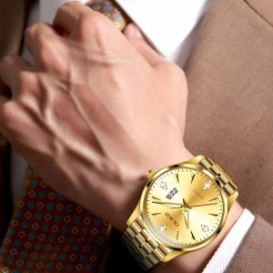 OLIKA 1903 Men's Gold Quartz Watch