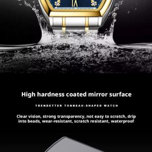 Mstianq 1121 Barrel-Shaped Men's Quartz Watch