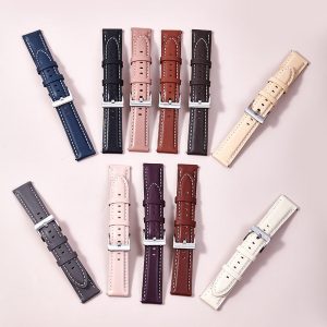 Wholesale Top Layer Calfskin Leather Simple Watch Band  18cmm