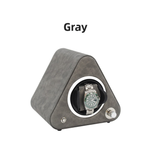 Triangular PU Leather Automatic Watch Winder