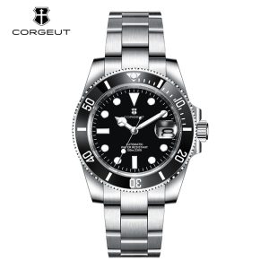 Corgeut 6001 NH35 Movement Sapphire Mirror 100m waterproof