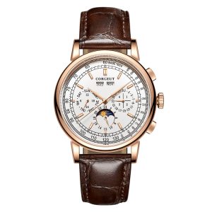 Corgeut 6016 Seagull Movement Sapphire Mirror 30m waterproof