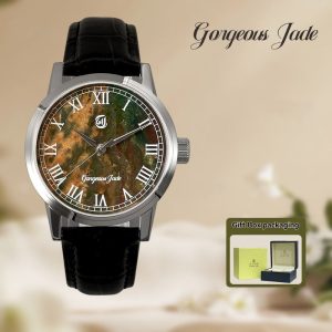 Gorgeous Jade MY25059 8215 Movement Ocean Agate Dial Watch