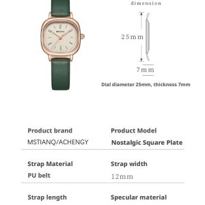 MSTIANQ 1105 Ladies Nostalgic Quartz Wrist Watch