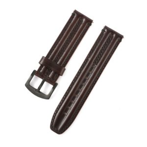 Double Bone Three-Dimensional Genuine Leather Watch Strap