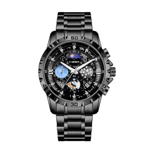 X-GEQCK 5072 Men's Starry Sky Style Electronic Waist Watch