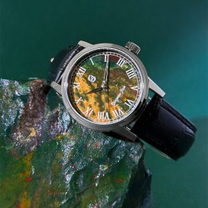 Gorgeous Jade MY25059 8215 Movement Ocean Agate Dial Watch