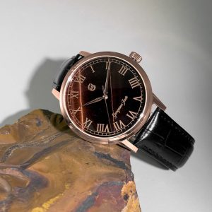 Gorgeous Jade MY250513 8215 Movement Red Tiger Stone Dial Watch