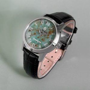 Gorgeous Jade MY25055 8215 Movement African Turquoise Dial Watch