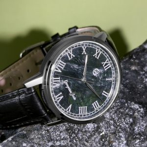 Gorgeous Jade MY250520B 8215 Movement Dark Green Seraphinite Dial Watch