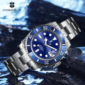 Corgeut 6001 NH35 Movement Sapphire Mirror 100m waterproof