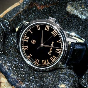 Gorgeous Jade MY250512 8215 Movement Black Agate Dial Watch