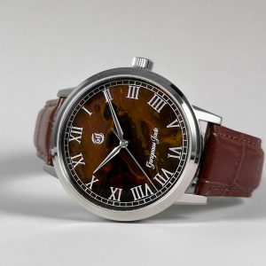 Gorgeous Jade MY25054 8215 Movement Brown Stone Dial Watch