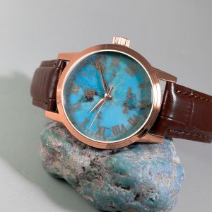 Gorgeous Jade MY250526 8215 Movement Reconstituted Turquoise Dial Watch