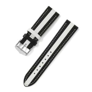 Contrast Color Cowhide Genuine Leather Watch Strap