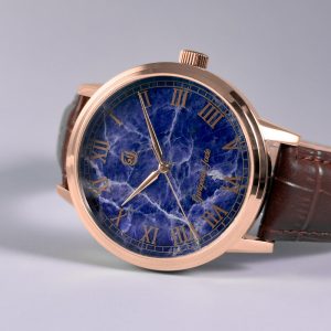 Gorgeous Jade MY250518 8215 Movement Blue-Veined Stone Dial Watch
