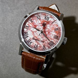 Gorgeous Jade MY25057 8215 Movement Pink Mica Dial Watch