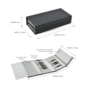 PU Leather Watch Strap Collection Box