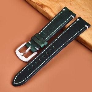 First Layer Cowhide Crazy Horse Retro Watch Strap