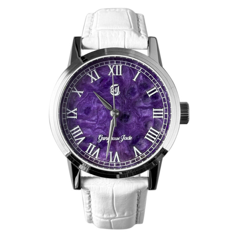 Gorgeous Jade MY250528 8215 Movement Charoite Dial Watch