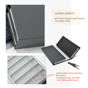 PU Leather Watch Strap Collection Box